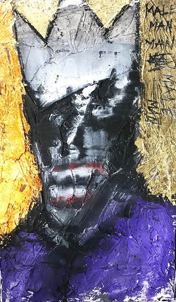 “Figure Study I” - Patrick Lyne - Mixed Media on Wood Panel - 6.5" x 11" - $210 - www.patricktlyne.com/