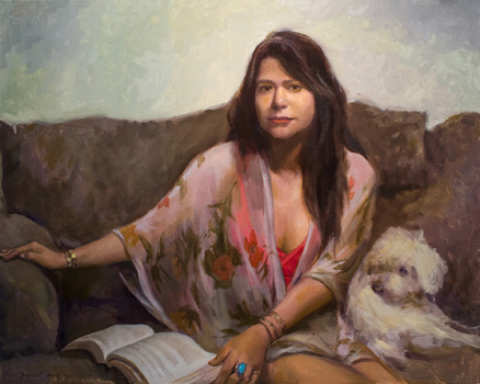 “Mayra” - Adelbert Yupari – Oil on Canvas – 24” x 30” - $1,500 - www.yuparifineart.com