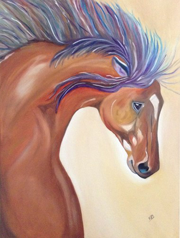 “Freedom” - Vivian Antonini - Oil on Canvas- 40” x 30” - $2,500 - www.vivianantoniniart.weebly.com