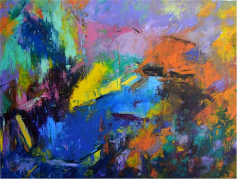 “Melting Thoughts” - Seyed M. Farahani - Oil - 36" x 48" $1,600 - www.instagram.com/baba_art53 116.