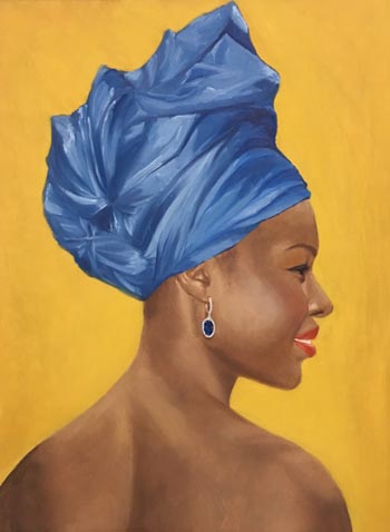 “Lupita” - Francesca Caputo - Oil on Masonite Board - 12" x 16" - NFS - www.fvcartist.wixsite.com/fvcart