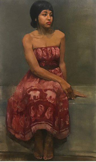 “Lorelei” – Seonyoung Kim – Oil on Canvas – 22” x 44” - $2,000 - gomattak@gmail.com