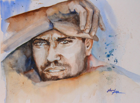 “Blue” – Sherry Lupo – Watercolor on Paper – 14” x 18” - $250 (unframed) - elysians@me.com