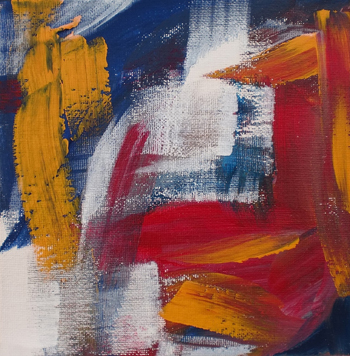 “Shuffle” – Tina Ybarra – Acrylic – 6” x 6” - $100 - www.tybarra23.wix.com/tinaybarra-artshow