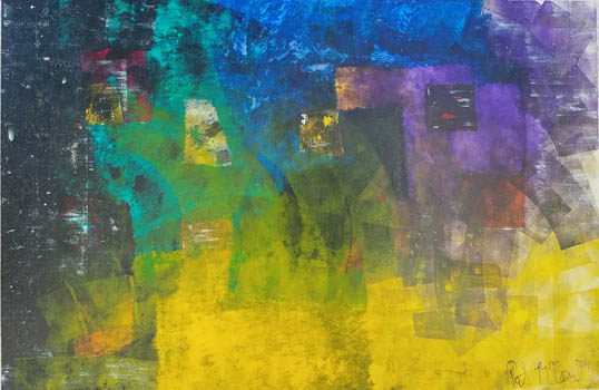 “Untitled” – Pat McCombs – Acrylic on Wood – 32” x 48” - mccombspat@yahoo.com