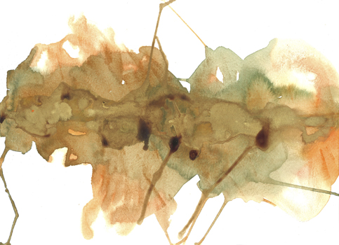 “Oxidized” - Zara Louy - Watercolor and Ink on Paper - 11" x 15" - $365 - zlouy3@gmail.com