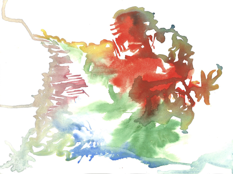 “Doodles” - Zara Louy - Watercolor on Paper - 9" x 12" - $240 - zlouy3@gmail.com