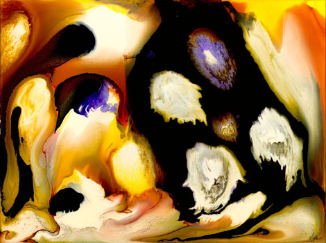 “Genesis – Light from Dark” - Michelle Silverman - Resin on Masonite Canvas Board- 24" x 18" - $1,150 - www.michellesilvermanart.com