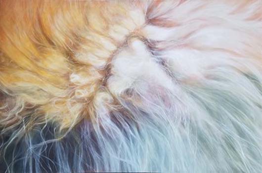 "Foxie” – Gege Xu – Acrylic - 72" x 48" - $3,599 - http://gege-xu.format.com