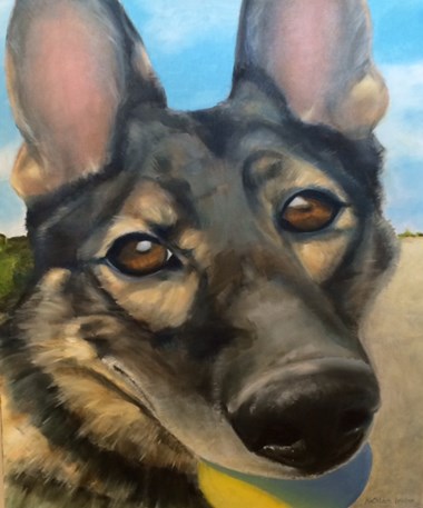 “Play Ball!” Kathleen Irvine Oil on Canvas 20” x 24” $550