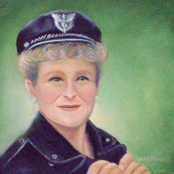 “Self Portrait” - Nancy Miehle - Oil on Canvas - 12" X 12" - $500 - nancy_miehle@yahoo.com