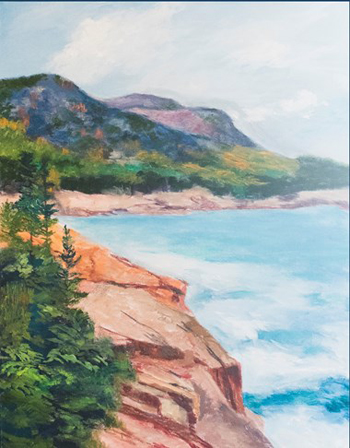 "Clearview Cliffs” - Margaret Adams – Oil – 22” x 28” – NFS - http://margaretadamsartwork.blogspot.com/