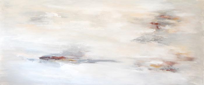 “Clouds” – Lisa Daniels – Acrylic – 42” x 84” - www.ldanielsart.com