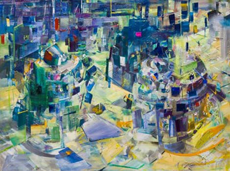 “Stock Market” - Haeeun Lee – Oil on Canvas - 51" x 38" - $8,000 - www.haeeunlee.com