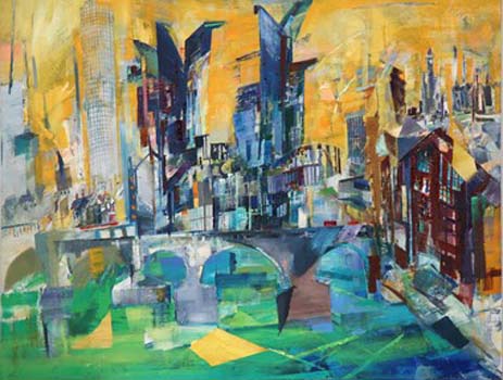“London” - Haeeun Lee –Oil on Canvas - 45" x 40" - $7,000 - www.haeeunlee.com