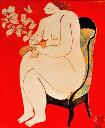 “Affection” – Lynn Chen - Oil on Canvas - 25.8" x 19.7" - www.celesteprize.com/member/idu:96810/