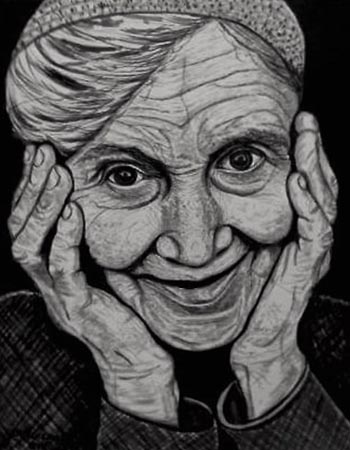 “In Your Eyes” – Barbara Pickering – India Ink – 8” x 10” – $450 - www.bapickeringart.com