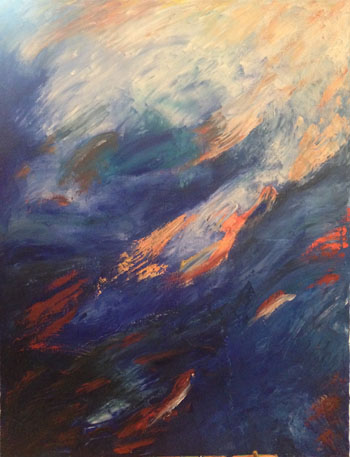“Cyclone” – Dylan Reynolds – Oil on Canvas – 14” x 18” - $500 - dcr016@bucknell.edu
