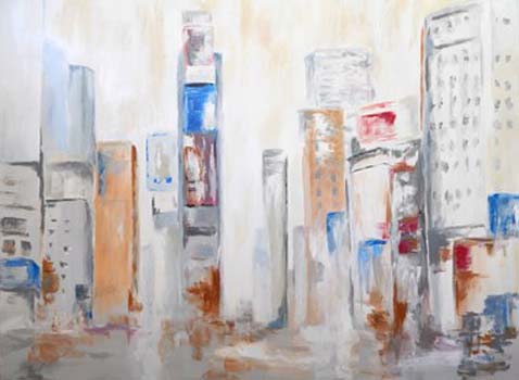“Times Square” – Lisa Daniels – Acrylic – 36” x 48” - $1,500 - www.ldanielsart.com
