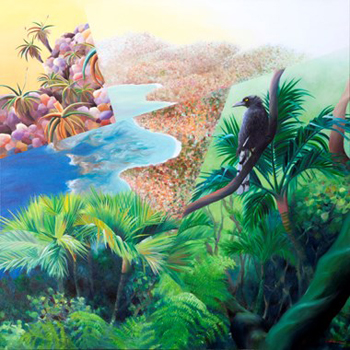 3rd Place (Traditional) - “Refugium” - Darren Sears - Oil on Canvas - 48" x 48" - $2,500 - www.darrensears.com