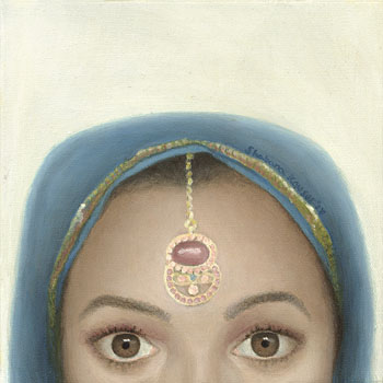 “Forgotten” - Shabana Kauser - Oil on Canvas – 8” x 8” – NFS - www.shabanakauserart.com