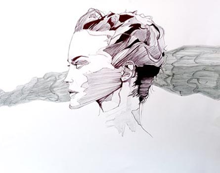 “The Future” - Erik Saari – Ink - 24" x 19" - $900 - www.llyll.net