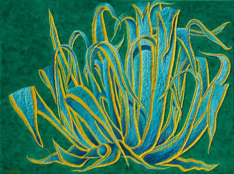 "Agave", Nancy R Wise, Oil on Linen, 48"x36", $2,500, http://www.nancyrwise.com/