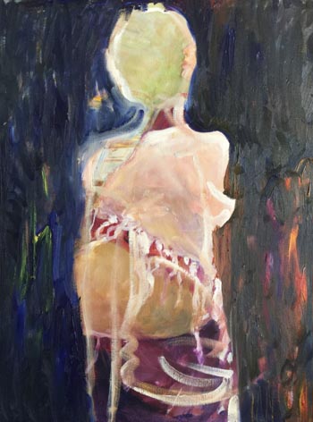 “Bae” - aNna rybaT - Oil on Canvas - 24" x 30" - $975 - www.annarybat.com