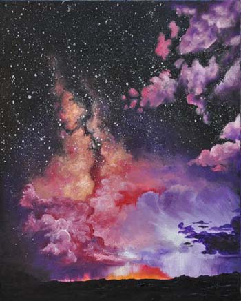 2nd Place (Traditional) - “Summer Storms” - Rebecca Cameron - Oil - 8" x 10" - $250 - www.etsy.com/shop/BexxFineArt?ref=search_shop_redirect