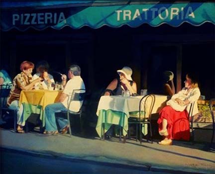 “Italian Trattoria” - Mark Riley - Acrylic on Canvas - 30" x 24" - $1,000 - mark.riley2@honeywell.com