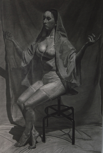 “The Reflection” - Hannah Shea - Charcoal - 45" x 67" – NFS - www.imxprs.com/free/hannahashea/portfolio