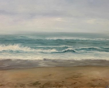 "Spring Fog on Pacific Coast” - Abigail Spector - Oil on Canvas - 16" x 20" - NFS - www.abigailspector.com