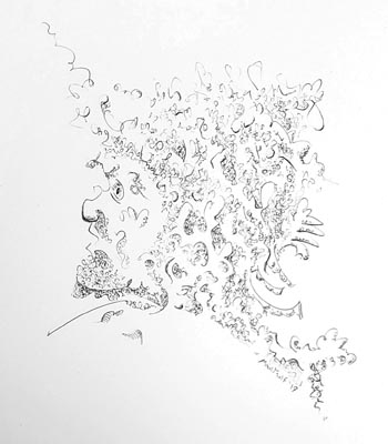 “Richard the Lion Heart” - David Martsolf - Ink on Paper – 8.5" x 7.5" - $150 - www.davemartsolf.com