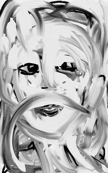 "Unknown Face 07" - Darko Stanic - Mixed Media on Canvas - 40" x 28" - darkostanic@hotmail.com