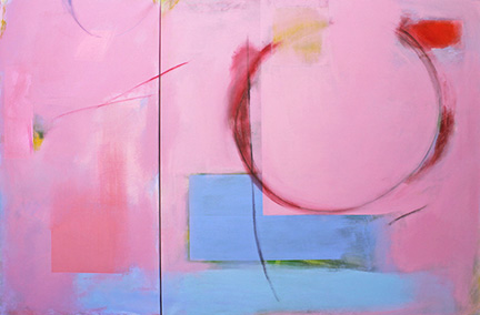 “Confirmation” - Melissa Schleuger - Acrylic on Canvas - 48" x 72" (diptych) - $1,200 - www.MelissaSchleuger.com
