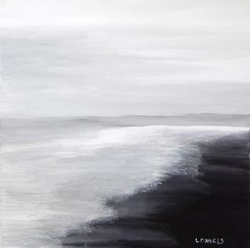 “Dark Shores” – Lisa Daniels – Acrylic – 24” x 24” – NFS - www.ldanielsart.com
