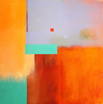 “Floater” - Melissa Schleuger - Acrylic on Canvas - 48" x 48" - $650 - www.MelissaSchleuger.com