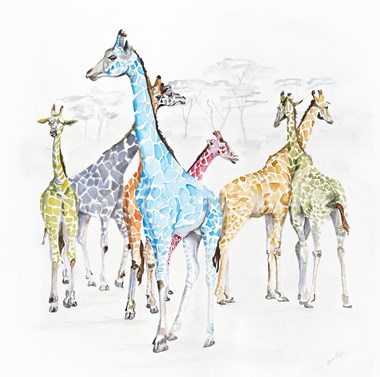 Traditional Winner - “Kaleidoscope” Ann Nall Watercolor 20” x 20” $1,200