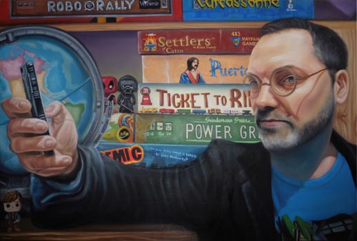 Best in Show (Traditional) - “Selfie” - Nadine Manuel - Oil on Canvas - 36" x 24" – NFS - www.nadinemanuel.com