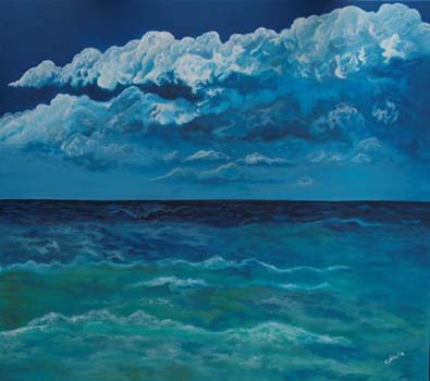 “Un Lugar Maravilloso 1” - Cristobal Espinosa - Acrylic on Canvas - 100cm x 110cm - $1,200 - www.cristobalespinosa.com