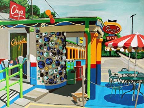 "Chuy’s” – Melinda Patrick - Acrylic on Canvas - 30" x 40" - www.melindapatrick.com