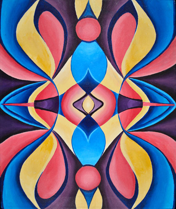 “Vesica” - Anastasia Bodagovskaya - Acrylic on Canvas - 20" x 24" - $500 - www.visionarybody.com/artwork