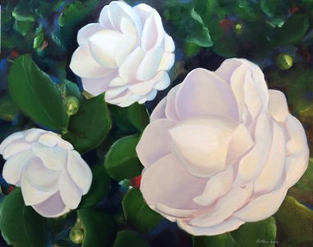 "New Blooms", Kathleen Irvine, Oil on Canvas, 24"x20", NFS, http://kathleenirvinefineart.com/