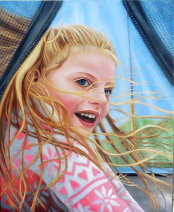 “Jaylan” - Nadine Manuel - Oil on Canvas - 20" x 16" – $850 - www.nadinemanuel.com