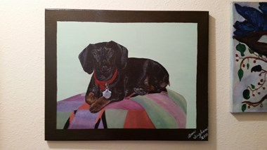 “Chris” Ann Ingham Acrylic on Canvas 20” x 24” $450