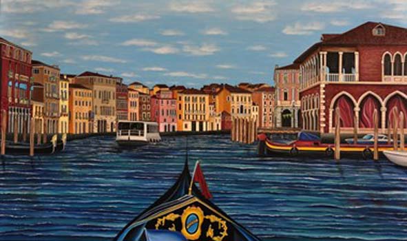 “Tesoro” – Natalie Reilly - Acrylic on Canvas – 36” x 60” - $4,900 - www.reillyart.com