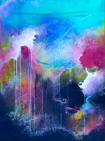 “The Dreamscape” - John-Claude Saldana - Acrylic on Canvas – 30” x 40” - $800 - www.wreckcreationart.com
