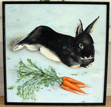 “Clementine” Zoe Lefort Oil on Canvas 40 x 40” $6,400