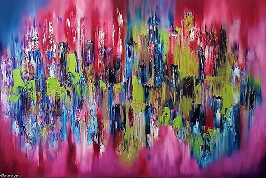 “Symphony of Love” - Hanna Supetran - Oil on Canvas - 24" x 36" - h_supetran@yahoo.com