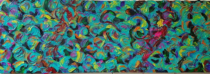 “Route 91” – Kate Conroy - Mixed Media - 12” x 24” -$400 - www.artbykateconroy.com